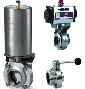Sanitary-Butterfly-Valve-Stainless-Steel-DIN-3A-BPE-ISO-SMS