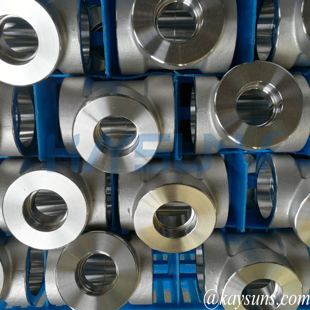 stainless steel forged tees