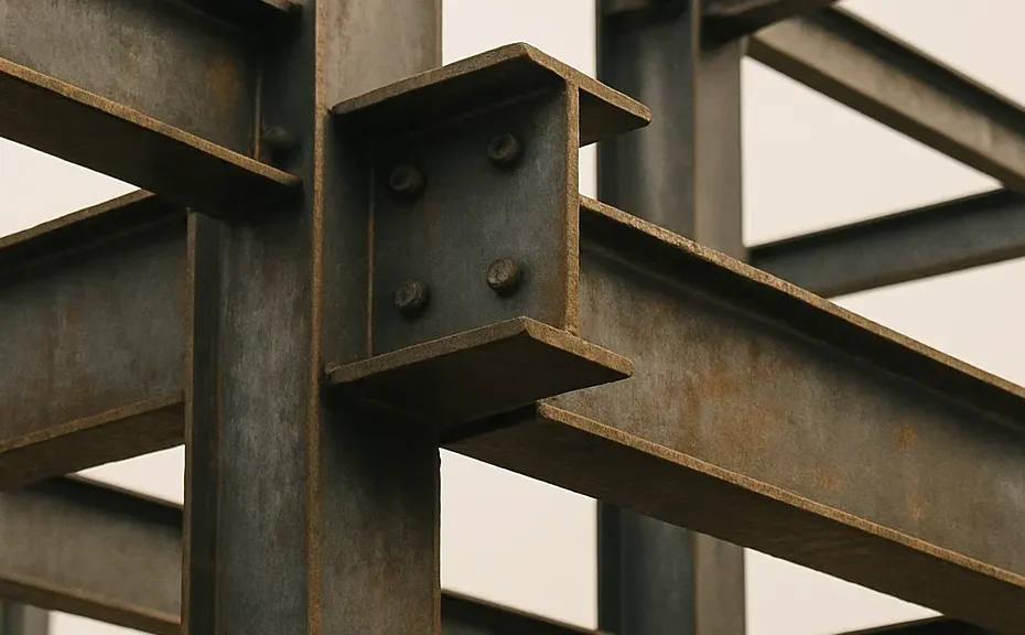 Steel and Stainless beams used in construction