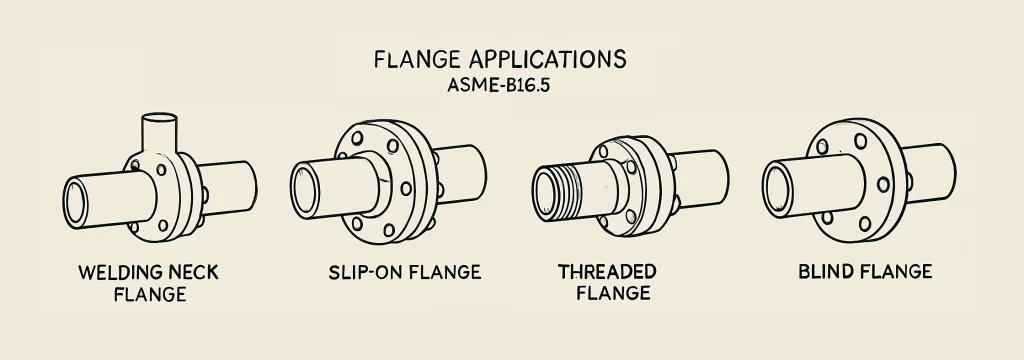 Understanding ASME B16.5 A Comprehensive Guide - Pic1 -Flange Types