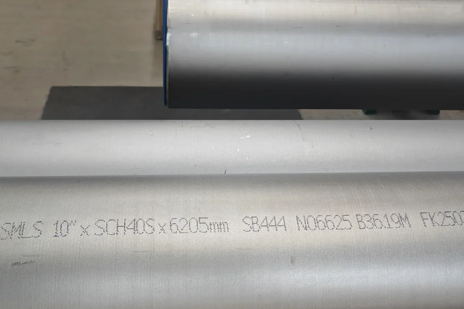 Inconel 625 And 718 - Pipe - VS SMLS 10'' x SCH40S x 6205mm SB444 N06625 B3619M FK2503-D10-045