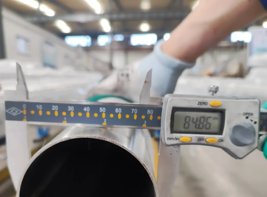 Измерение труб из инконеля 601